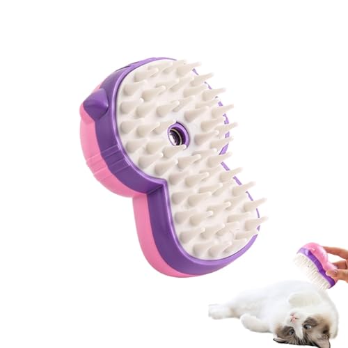Hqunjikp Steamy Cat Brush - Multifunktionale Katzenhaarbürste Haustier Spray Massagekamm - Katzenhaarentferner, Katzenhaarbürste für langes oder kurzes Haar von Hqunjikp