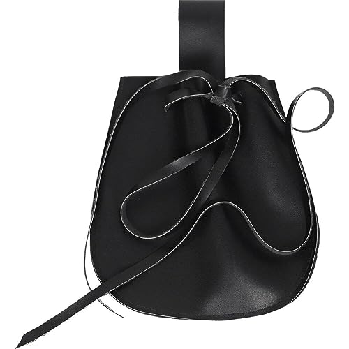 Retro Mittelalterliche Wikinger-geldbörse Aus Pu-Leder, Gürteltasche, Tragbare Geldbörse Kordelzug, Renaissance-Cosplay-Requisiten-geldbörse von Hrippy