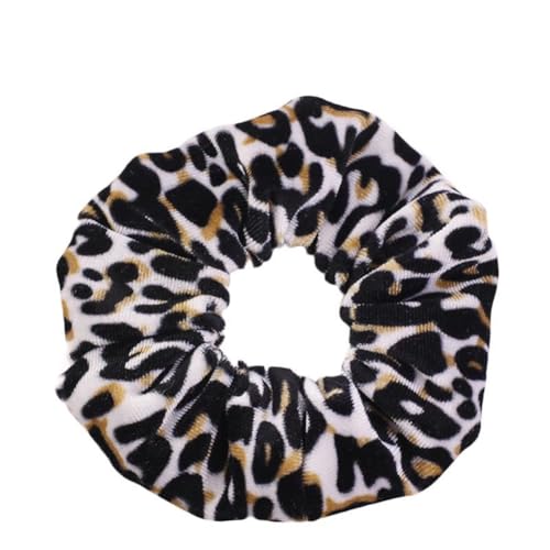 Hrlace 10 Stück Haargummis Leopardenmuster Haargummi Samt Haarbänder Elastisches Scrunchies Leopard Samt Haarschmuck Headband für Frauen Mädchen Geburtstage Festival Party Geburtstagsge Leopard#1 von Hrlace