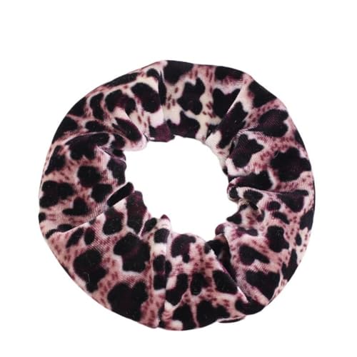 Hrlace 10 Stück Haargummis Leopardenmuster Haargummi Samt Haarbänder Elastisches Scrunchies Leopard Samt Haarschmuck Headband für Frauen Mädchen Geburtstage Festival Party Geburtstagsge Leopard#5 von Hrlace