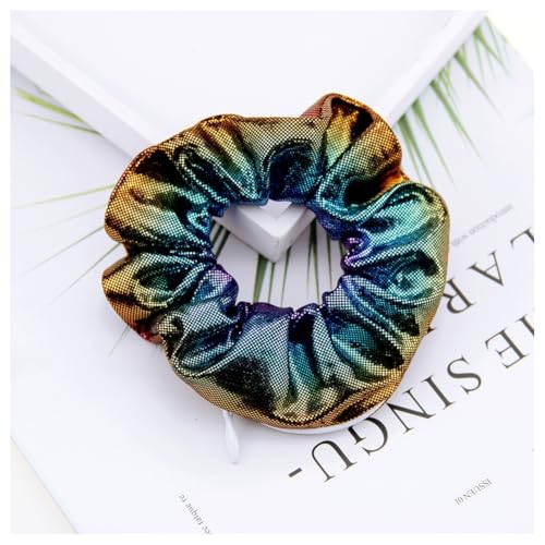 Hrlace 10 Stück Haargummis mit Tasche und Reißverschluss verstecktes Haargummi Scrunchies Elastischer Bunte Haarbänder Pferdeschwanz Halter für Frauen Mädchen Geschenk Schlüssel Blau Braun von Hrlace