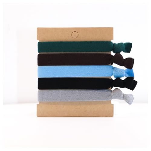 Hrlace 10 Stück Herren Haargummis Geknotete Männer Haargummis Breite Elastische Haarbänder Haargummi für Männer mit langem Haar Haaren für Jungs Sport Brötchen Lockiges Dickes Haar Gemischte von Hrlace