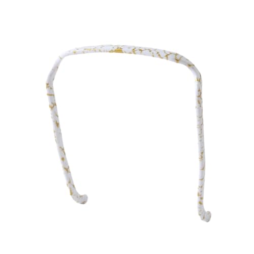 Hrlace 2 Stück Haarreif Sonnenbrille Eckiger Haarreifen Stirnbänder Unsichtbarer Haarreif Kunststoff Headband für Männer Damen Lockiges und Gestyltes Haar für Volume and Style Hair Gold-Muster von Hrlace