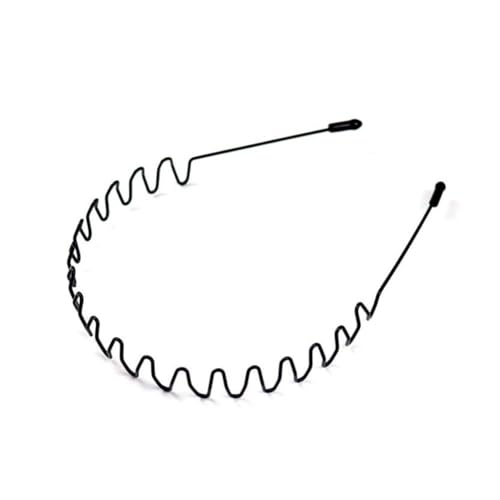 Hrlace 2 Stück Metall Haarband Elastisches Haarreifen Männer Frauen Stirnband Rutschfeste Multi Style Haarbänder für Outdoor Sport Fitness Yoga Make up Waschen Schönheitspflege Kleiner Antipode von Hrlace