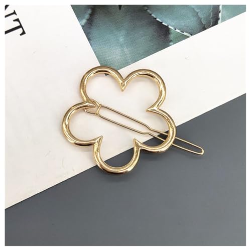 Hrlace 2 Stück Metall Haarspange Damen Süße Haarschmuck Hair Clip Hohlen Haarnadeln Gold Minimalistische Haarspangen Stern Schleifen Herz Haarspange für Hochzeit Party Geschenk Frauen Mädchen #2 von Hrlace
