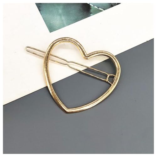 Hrlace 2 Stück Metall Haarspange Damen Süße Haarschmuck Hair Clip Hohlen Haarnadeln Gold Minimalistische Haarspangen Stern Schleifen Herz Haarspange für Hochzeit Party Geschenk Frauen Mädchen #21 von Hrlace