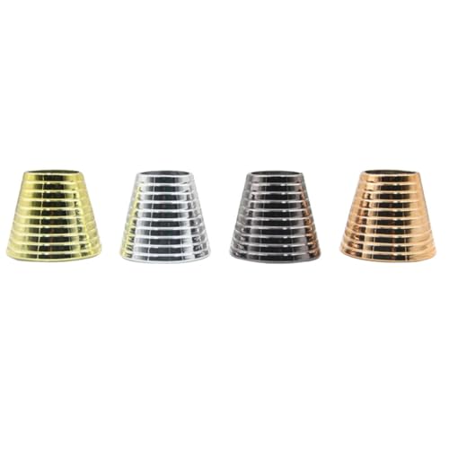 Hrlace 4 Stück Pferdeschwanz Abdeckung Kreis Manschette mit Zähnen Kunststoff Pferdeschwanz-Halter Haar Clips Haargummi Punk Haarringe Kopfbedeckung Haarschmuck für Dame Frauen Gemischte Farbe von Hrlace