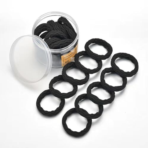 Hrlace 40 Stück Haargummis Elastische haarband Nahtlose-Haargummis Zopfgummis Bunt Elastisch Haargummi Damen Pferdeschwanz Gummi Halter Haar-Accessoires für Frauen Mädchen Kinder Gemischte Farben #1 von Hrlace