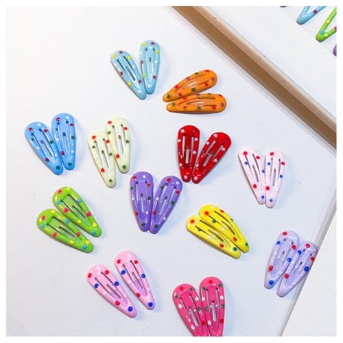 Hrlace 40 Stück Stern Haarspangen Y2K Haarschmuck Bunte Stern-Haarspange Star-Haarclips Mädchen Klein Haarklammern Kinder Niedlichen Haar Clips Hair-Accessories für Damen Kleine Tropfen Polka Dot Mix von Hrlace