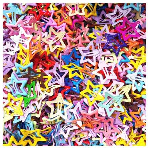 Hrlace 40 Stück Stern Haarspangen Y2K Haarschmuck Bunte Stern-Haarspange Star-Haarclips Mädchen Klein Haarklammern Kinder Niedlichen Haar Clips Hair-Accessories für Damen Volltonfarbe Star Mix von Hrlace