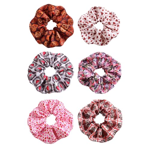Hrlace 6 Stück Haargummis Damen Scrunchie Haarringe Mädchen Haargummi Haarband Elastische Haargummis Weiche Scrunchies Haarbänder aus Stoff Haarschmuck für Frauen Mädchen Geschenk von Hrlace
