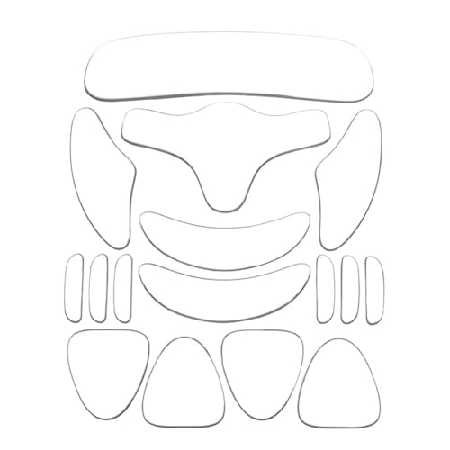 Hrlace Anti Falten Pads Gesicht Brust Hals Silikon-Pads Wiederverwendbar Stirn Augenfältchen Patch Augenpad Anti-Falten Pad für Frauen Mädchen Glätten Hautpflege 16 Stück/Set von Hrlace