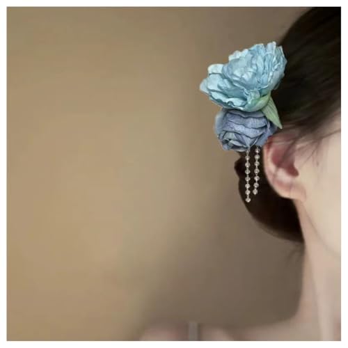 Hrlace Blumen Haarspangen Damen Blumen-Haarklammer Bohemian Haarclip Hawaii Haarklammern künstliche Blume Rutschfeste Haarnadeln Haarschmuck für Mädchen Frauen Strand Hochzeit Party 13# von Hrlace