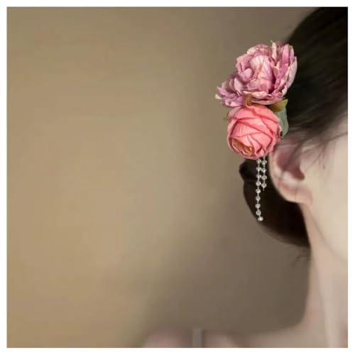 Hrlace Blumen Haarspangen Damen Blumen-Haarklammer Bohemian Haarclip Hawaii Haarklammern künstliche Blume Rutschfeste Haarnadeln Haarschmuck für Mädchen Frauen Strand Hochzeit Party 14# von Hrlace