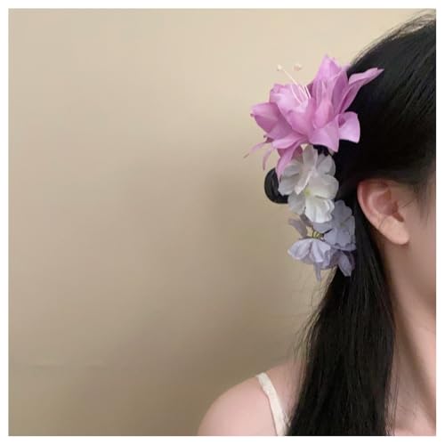 Hrlace Blumen Haarspangen Damen Blumen-Haarklammer Bohemian Haarclip Hawaii Haarklammern künstliche Blume Rutschfeste Haarnadeln Haarschmuck für Mädchen Frauen Strand Hochzeit Party 20# von Hrlace