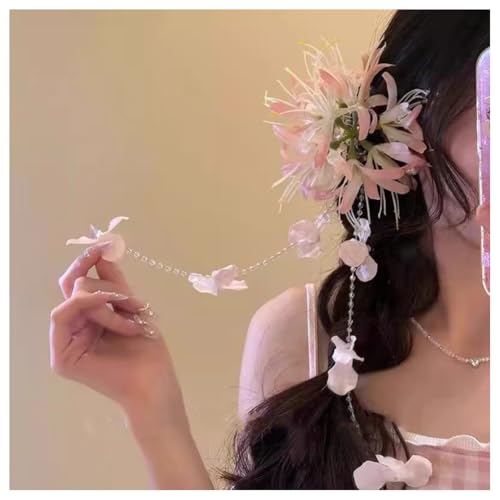 Hrlace Blumen Haarspangen Damen Blumen-Haarklammer Bohemian Haarclip Hawaii Haarklammern künstliche Blume Rutschfeste Haarnadeln Haarschmuck für Mädchen Frauen Strand Hochzeit Party 27# von Hrlace