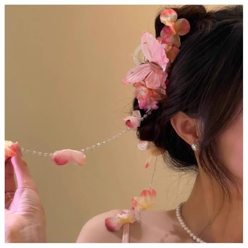 Hrlace Blumen Haarspangen Damen Blumen-Haarklammer Bohemian Haarclip Hawaii Haarklammern künstliche Blume Rutschfeste Haarnadeln Haarschmuck für Mädchen Frauen Strand Hochzeit Party 29# von Hrlace