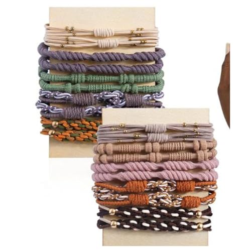 Hrlace Boho Haargummis Armband Mädchen Pferdeschwanzhalter Elastische Boho Armbänder Haargummis Niedliche Stretch Accessoires für Damen Frauen Dickes Dünnes Mittellanges Langes Haar 1# 20 Stück Hrlace Boho Haargummis Armband Mädchen Pferdeschwanzhalter Elastische Boho Armbänder Haargummis Niedliche Stretch Accessoires für Damen Frauen Dickes Dünnes Mittellanges Langes Haar 1# 20 Stück von Hrlace