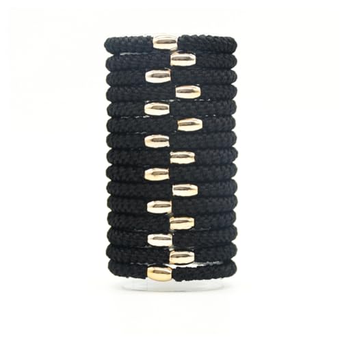 Hrlace Elastische Haargummis Mehrfarbiger Geflochtener Haargummi Keine Pull oder Beschädigung Pferdeschwanz Halter Elastisch Haarbänder für Damen Mädchen Dickes und Lockiges Haar 11# 15 Stück von Hrlace