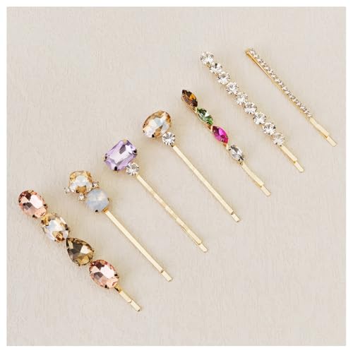 Hrlace Kristall Haarnadeln Glänzende Strass Haarspangen Bobby Pin Diamant Haarklammer Glitzer Haarnadel Strass-Haarklammern Haarschmuck für Mädchen und Damen Braut Hochzeit Tägliches Kleid Set 9 Hrlace Kristall Haarnadeln Glänzende Strass Haarspangen Bobby Pin Diamant Haarklammer Glitzer Haarnadel Strass-Haarklammern Haarschmuck für Mädchen und Damen Braut Hochzeit Tägliches Kleid Set 9 von Hrlace