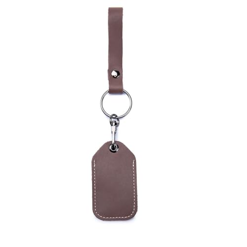 Hrlace Leder Zugangskartenhalter RFID-Schlüsselanhänger NFC Smart Key Tag Schutzhülle Karte RFID Pod ID-Karten-Schutzhülle Allgemeine Zugangskartenhülle Leder-Schlüsselanhänger Lang-Vintage-Braun von Hrlace