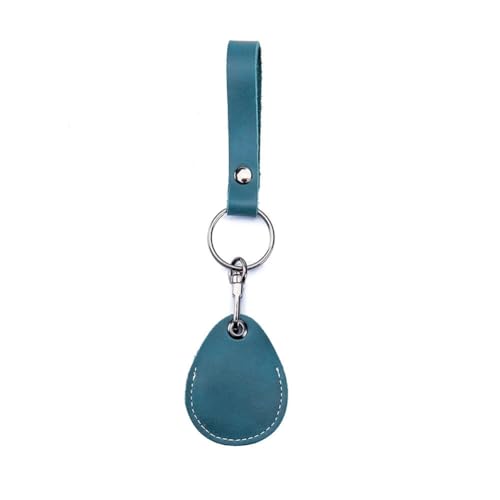 Hrlace Leder Zugangskartenhalter RFID-Schlüsselanhänger NFC Smart Key Tag Schutzhülle Karte RFID Pod ID-Karten-Schutzhülle Allgemeine Zugangskartenhülle Leder-Schlüsselanhänger Marineblau von Hrlace