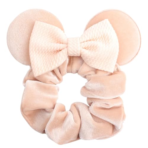 Hrlace Maus Ohr Haargummis für Kinder Damen Pailletten Schleife-Haargummis Samt Haarschleife Maus-Ohr Haarbänder mit Schleifen Haarschmuck für Geburtstag Party Cosplay Kostüme Zubehör 36# von Hrlace