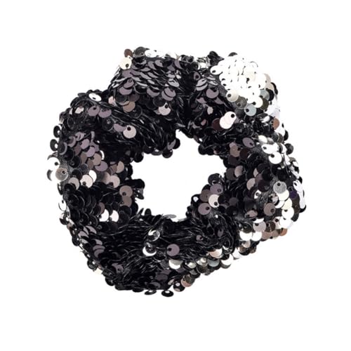 Hrlace Pailletten Haargummi Bunt Glitzer Haarbänder Mode Meerjungfrau Elastische Hair Scrunchies Pferdeschwanz Halter Weihnachten Haarschmuck Haarseil für Kinder Mädchen Damen Bunt 7# von Hrlace