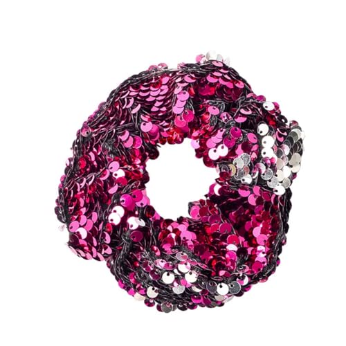 Hrlace Pailletten Haargummi Bunt Glitzer Haarbänder Mode Meerjungfrau Elastische Hair Scrunchies Pferdeschwanz Halter Weihnachten Haarschmuck Haarseil für Kinder Mädchen Damen Bunt 8# von Hrlace