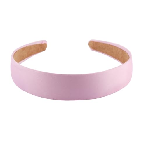 Hrlace Stirnbänder 3cm breites Haarband solide Haarreifen Plain breite Stirnband Frauen Haarbänder einfache Mode rutschfeste DIY Haarschmuck für Damen und Mädchen Urlaub Geschenke Rosa von Hrlace