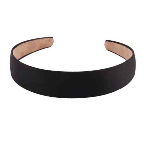 Hrlace Stirnbänder 3cm breites Haarband solide Haarreifen Plain breite Stirnband Frauen Haarbänder einfache Mode rutschfeste DIY Haarschmuck für Damen und Mädchen Urlaub Geschenke Schwarz von Hrlace