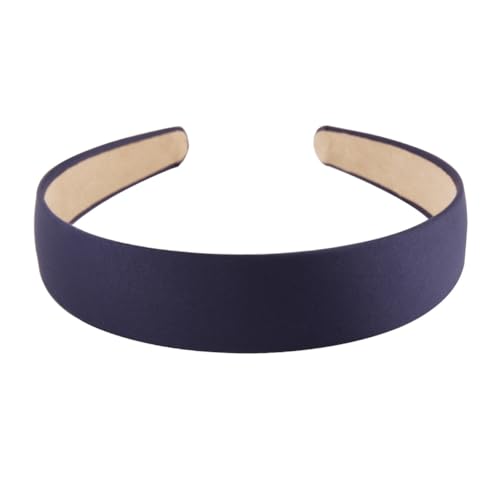 Hrlace Stirnbänder 3cm breites Haarband solide Haarreifen Plain breite Stirnband Frauen Haarbänder einfache Mode rutschfeste DIY Haarschmuck für Damen und Mädchen Urlaub Geschenke marineblau von Hrlace