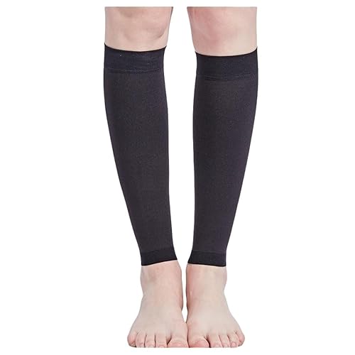Hrlace Waden Medizinische Kompressionsstrümpfe Thrombosestrümpfe Schutz mit 21-32 mmHg Klasse 2 Gradientenkompression Damen & Herren Krampfadern Compression Socks für Krampfadern, Ödeme Schwarz M von Hrlace