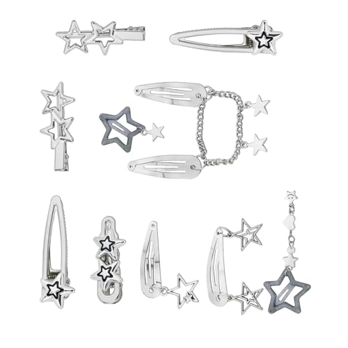 10pcs Stilvolle Silberne Haarnadel Trendy Hair Clip Casual Wear Haarta Barrettes Für Frauen Und Kinder von Hrtyvhin