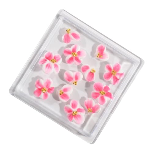 12 Stücke Harz Rose Camellia Nails Charme Einzigartige Stile 3d Nägel Accesories Maniküre Nägel Kunst Für Frauen Und Mädchen von Hrtyvhin