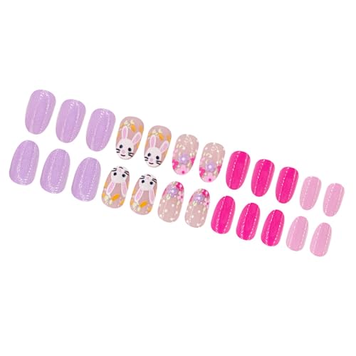 24pcs Mandelnägel Tipps Gefälschte Nägel Kleber Auf Nägeln Kleben Auf Nägeln. Drücken Nägel Künstliche Falsche Nägel Für Frauen Mädchen von Hrtyvhin