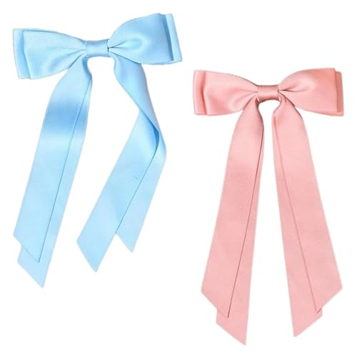 2pcs Delicate Ribbon Hair Clip Bowknot Haarnadeln Verleihen Ihrer Frisur Für Verschiedene Anlässe Charme. von Hrtyvhin