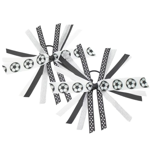 2pcs Softball Haarbindungen Für Mädchen Mit Bunten Band Und Streamern Elastics Scrunchies Haare Erklärungen Pferdeschwanzhalter von Hrtyvhin