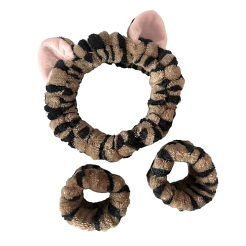 3pcs Plüsch Armband Haarband Set Zum Waschen Von Gesicht Plüsch Armband Haarbänder Waschhandtuch Terry Tuch Verhindern Dass Wasser Verschüttet Wird von Hrtyvhin