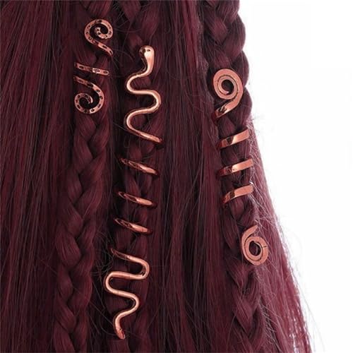 3pcs Verstellbare Legierungen Haarperlen Und Ringe Kreative Dreadlocks Frisuren Für Frauen Und Männer von Hrtyvhin