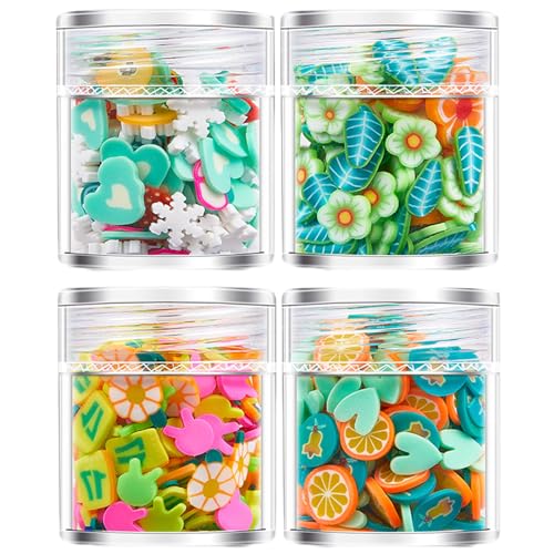 4 Flaschen 3D für Frauen, Nagelkunst, Dekoration, bunte Ornamente, Maniküre-Zubehör 4 Flaschen 3D für Frauen, Nagelkunst, Dekoration, bunte Ornamente, Maniküre-Zubehör von Hrtyvhin