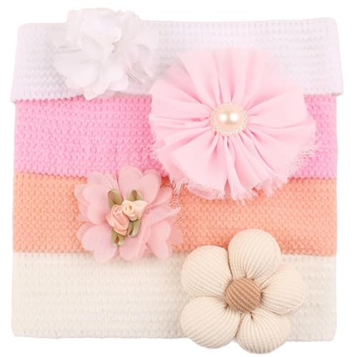 4 Stücke Kinder Haarband Stoff Stoff Stirnband Haarverzierungen Für Kleine Mädchen Dress Up Event Und Alltägliche Abnutzung von Hrtyvhin