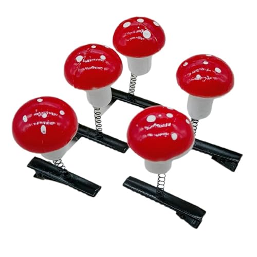 5LOTS Buntes 3D Pilzhaarklamm von Hrtyvhin