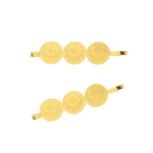 Arabische Stile Haarclip Goldmünze Haarzubehör Metall Haarwaren Haarschmuck Für Brautjungfer Oder Partykleidung von Hrtyvhin