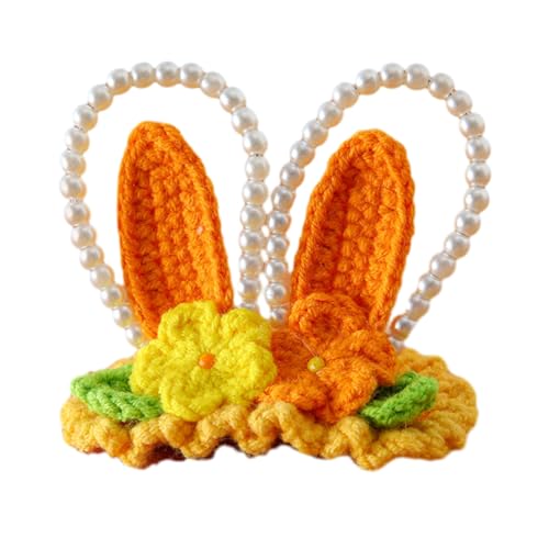 Baby-Haarspange aus gestrickter Wolle mit Cartoon-Ohren, elegante Perlen-Form, Haarnadel für Mädchen Baby-Haarspange aus gestrickter Wolle mit Cartoon-Ohren, elegante Perlen-Form, Haarnadel für Mädchen von Hrtyvhin