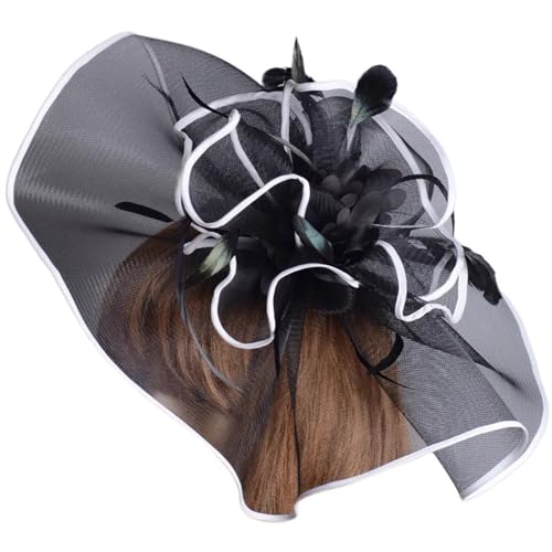 Blumenfaszinator Haarclip Für Teaparty Frauen Faszinator Hair Pin Kirche Kopfbedeckung Party Kostüm Kopfbedeckung von Hrtyvhin