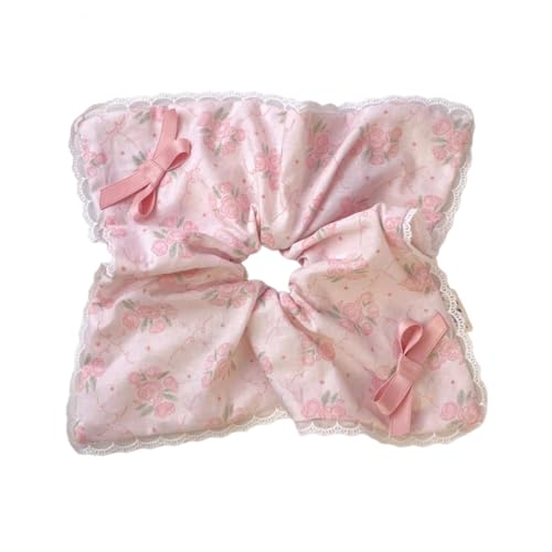 Bögen Scrunchies Blumen Einzigartiges Band Haar Binde Haarseile Scunchies Kostüm Ribbon Haarbindungen Krisen Haarkrawatte von Hrtyvhin