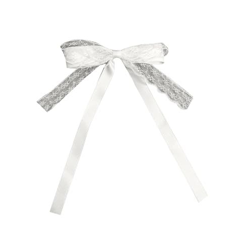 Bowknot Hair Clip Elegante Spitze & Band Bowknot Form Duckbills Haarclip Für Mädchen Frühlingsponytail Styling Tiaras von Hrtyvhin