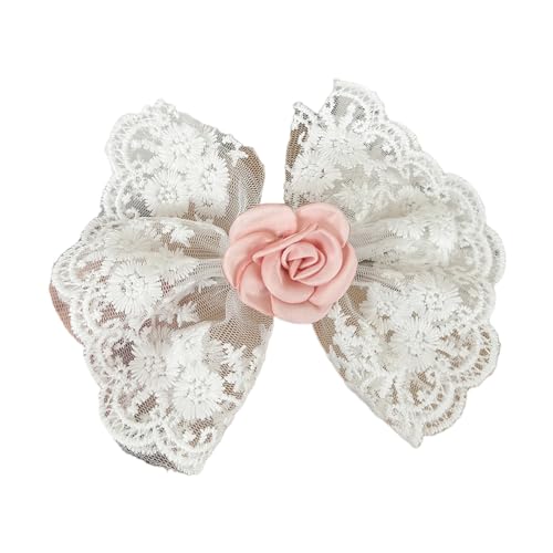 Bowknot Hair Clip Elegante & Stickspitze Bowknot Form Haarclip Für Mädchen Frühling Ponytail Styling Tiaras Bowknot Hair Clip Elegante & Stickspitze Bowknot Form Haarclip Für Mädchen Frühling Ponytail Styling Tiaras von Hrtyvhin