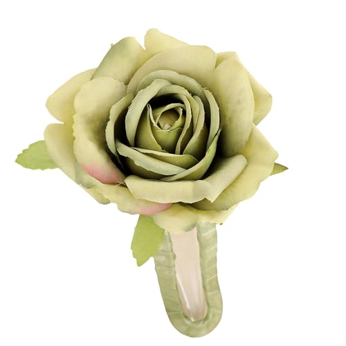 Bunte Rose Blumenhaarclip Haarzubehört von Hrtyvhin